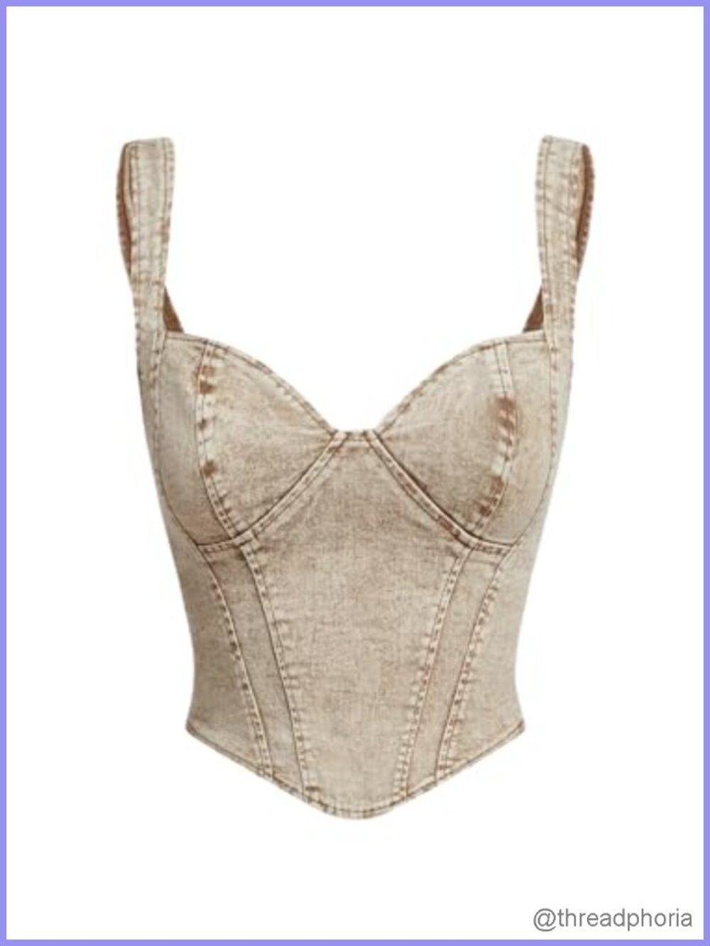 Women's Denim Corset Tank Top Jean Vest Sleeveless with V-Neck and Zipper